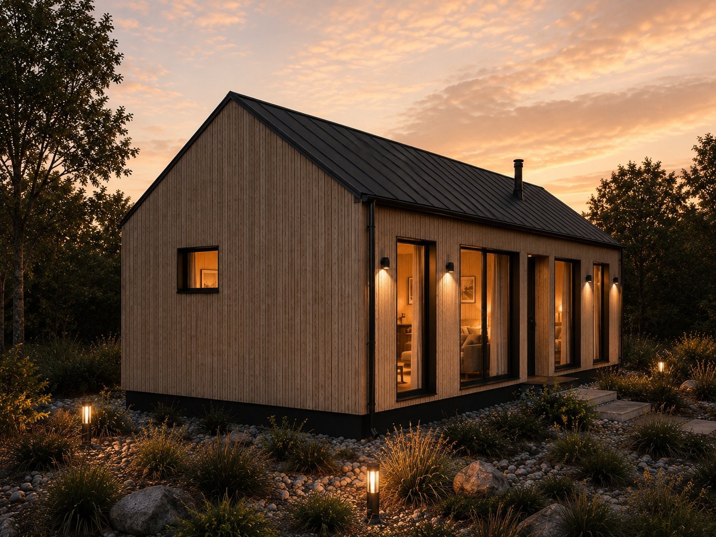 Nordic Classic 8 × 6 m — čelný pohľad
